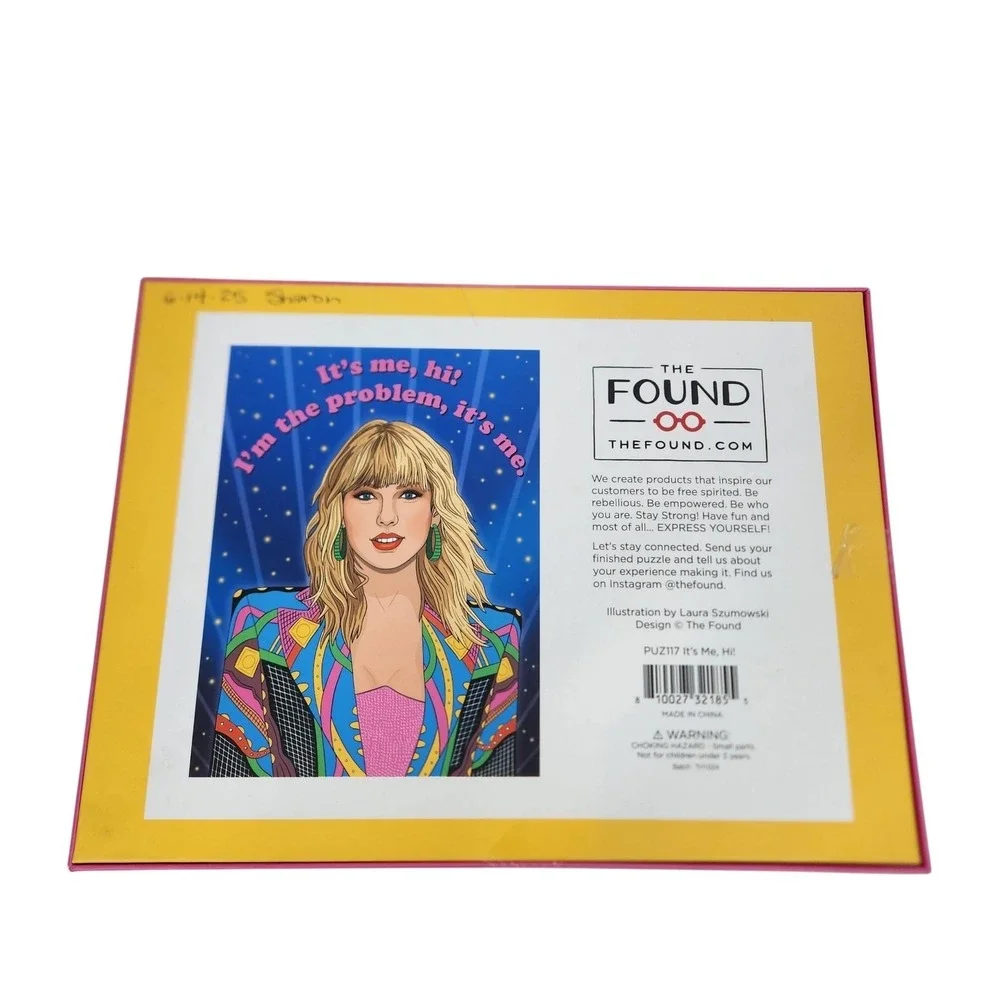 TAYLOR SWIFT It's Me Hi I'm The Problem 500 Piece Jigsaw Puzzle 18x24 Pop Art